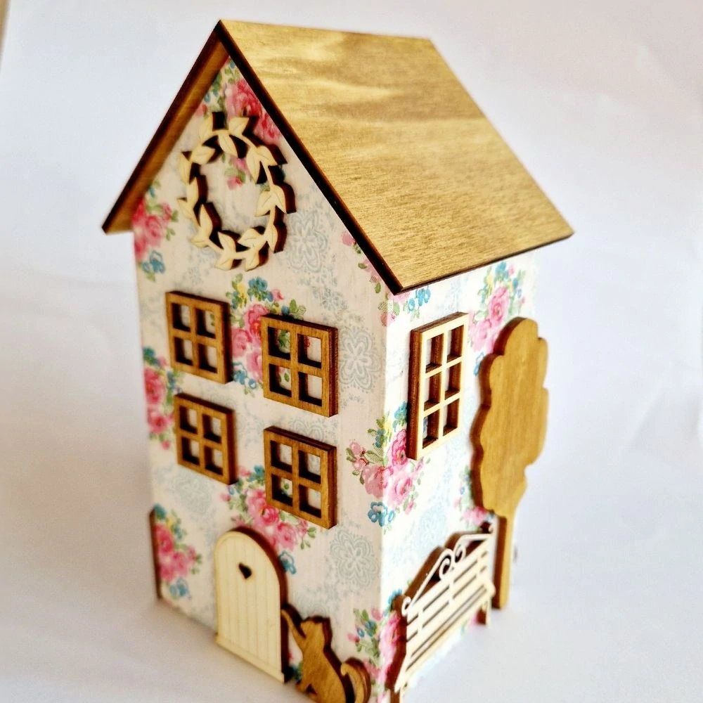 Domeček sada na výrobu 7 x 8 x 15 cm venkovský