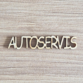 AUTOSERVIS nápis tiskací