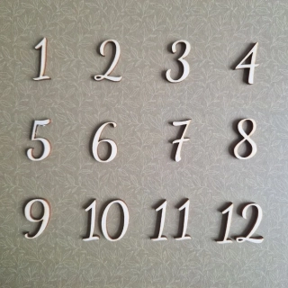 Číslice hodinové 2,5 cm - b