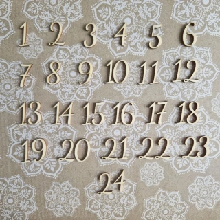 Adventní čísla 1 - 24 ;b