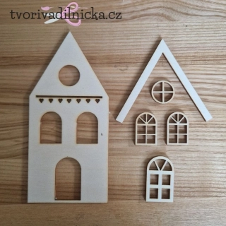 Domeček k tvoření – tip A - 16 x 7,5 cm